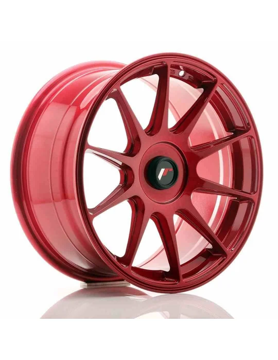 Jante JR11 17x8,25 ET 35 non percée rouge Platinum Japan Racing