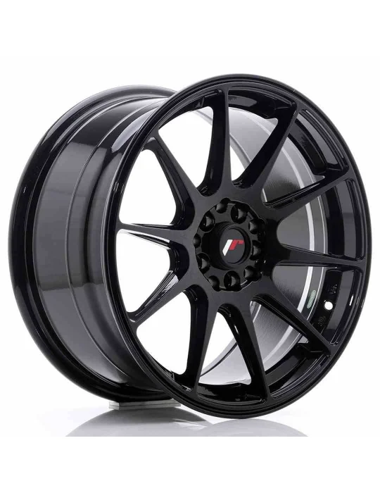 Jante JR11 17x8,25 ET 25 4x100/108 noir brillant Japan Racing