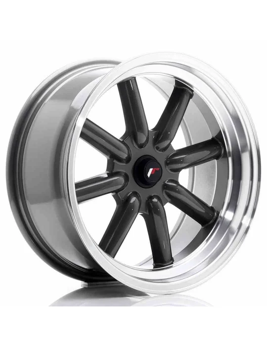 Jante JR19 17x8 ET 0 non percée gris anthracite Japan Racing