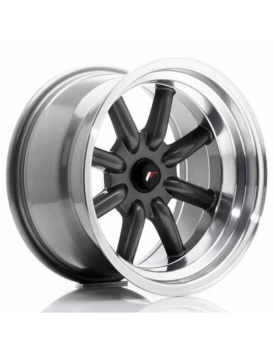 Jante JR19 16x9 ET -25 à -15 non percée gris anthracite Japan Racing