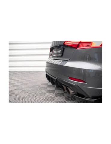 Diffuseur arrière Street Pro Audi S3 8V Sportback noir mat