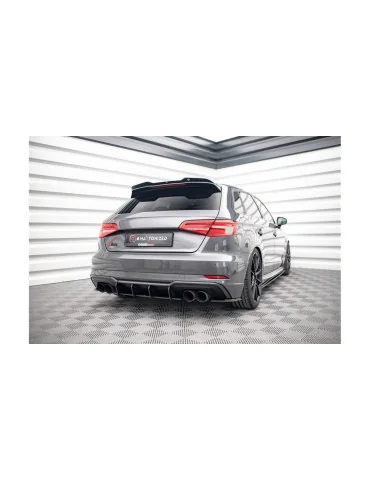 Diffuseur arrière Street Pro Audi S3 8V Sportback noir mat
