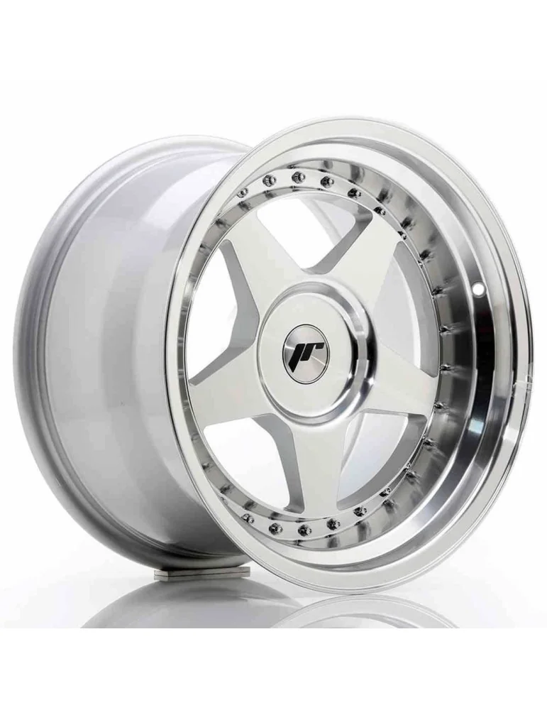Jante Japan Racing JR6 17x10 ET 0 à 20 non percée argent face usinée