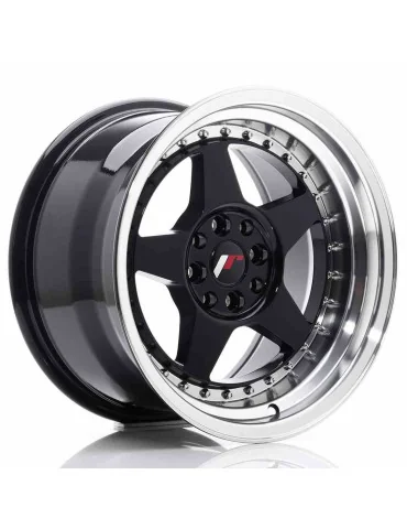 Jante Japan Racing JR6 16x9 ET 20 4x100/108 noir lèvre usinée