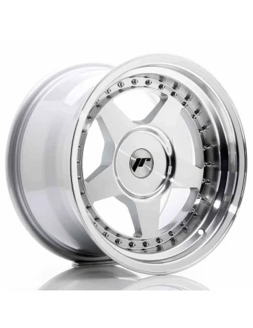 Jante Japan Racing JR6 16x9 ET 0 à 20 non percée argent face usinée