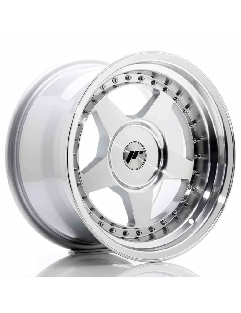 Jante Japan Racing JR6 16x9 ET 0 à 20 non percée argent face usinée
