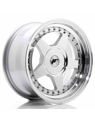Jante Japan Racing JR6 16x8 ET 10 à 30 non percée argent face usinée