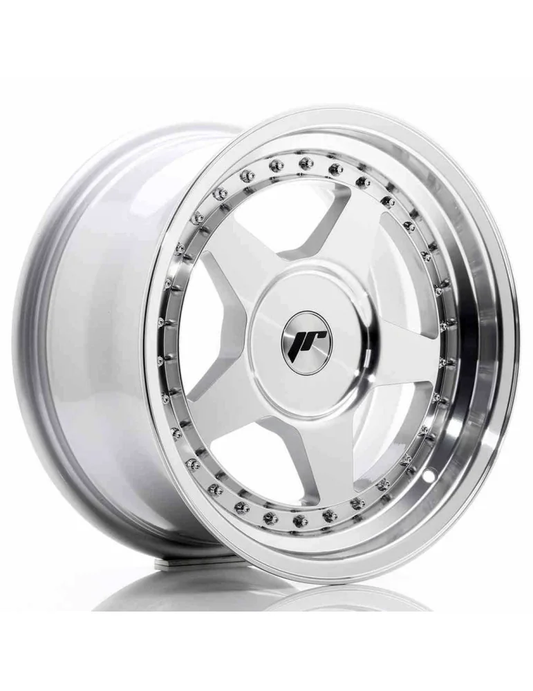 Jante Japan Racing JR6 16x8 ET 10 à 30 non percée argent face usinée