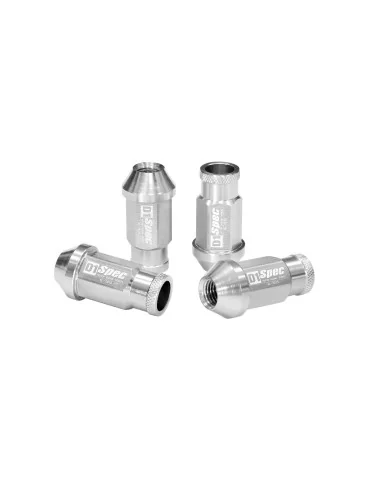 Écrous de roue réplique D1Spec Race M12x1,25 argent, jeu de 20