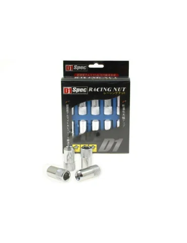Écrous de roue réplique D1Spec HEX M12x1,5 argent, jeu de 20