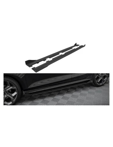 Rajouts de bas de caisse Ford Fiesta VIII ST noir mat + flaps