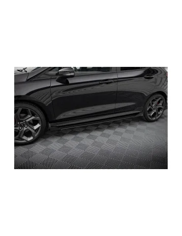 Rajouts de bas de caisse Ford Fiesta VIII ST noir mat + flaps