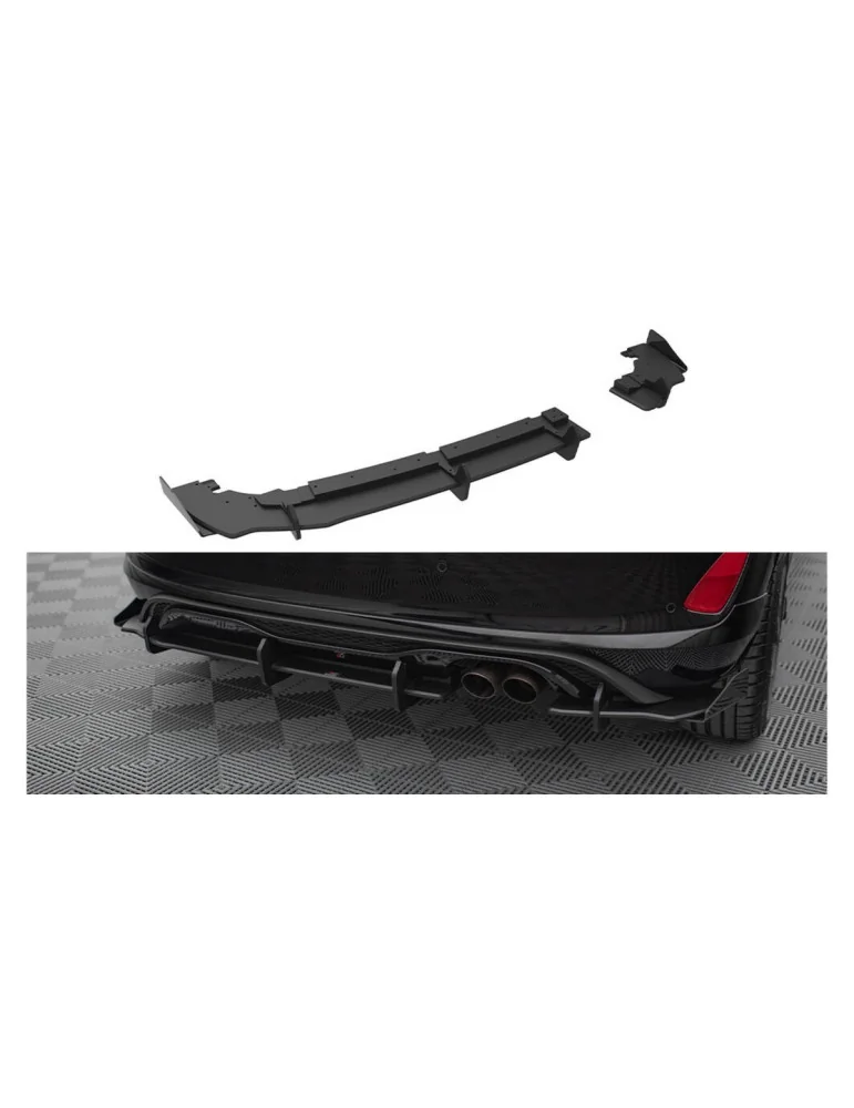 Diffuseur arrière + flaps Ford Fiesta VIII ST noir mat