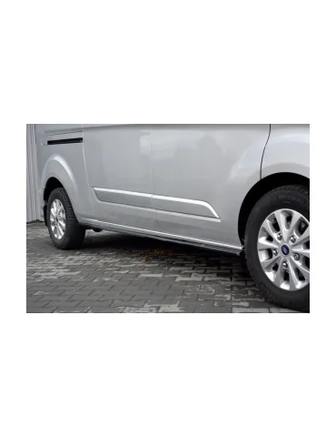Rajouts de bas de caisse Ford Transit Custom I restylé noir brillant