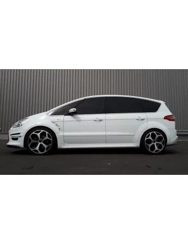 Rajouts de bas de caisse Ford S-Max I Titanium restylé noir brillant