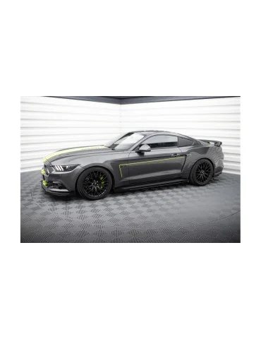 Rajouts de bas de caisse Street Pro Mustang VI GT + flaps