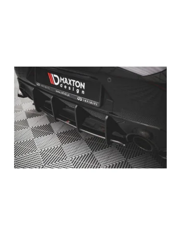 Diffuseur arrière central Street Pro Infiniti Q60 S II noir mat