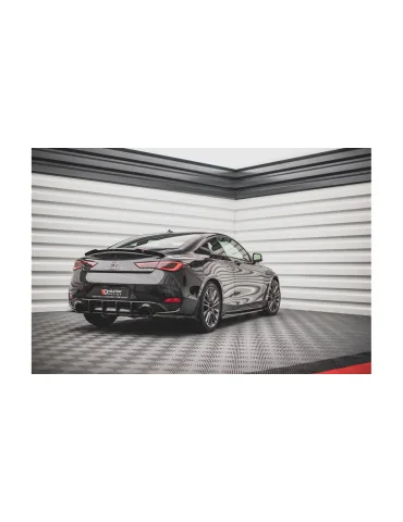 Diffuseur arrière central Street Pro Infiniti Q60 S II noir mat