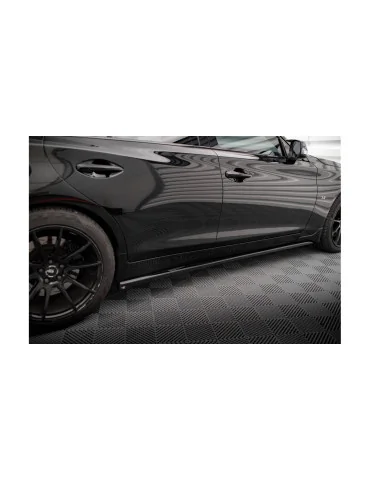 Rajouts de bas de caisse Infiniti Q50 S I v.1 noir brillant