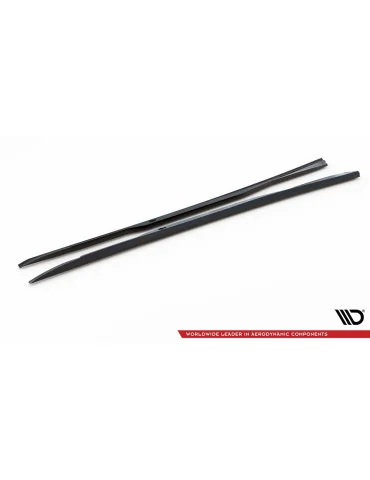 Rajouts de bas de caisse Infiniti Q50 S I v.1 noir brillant