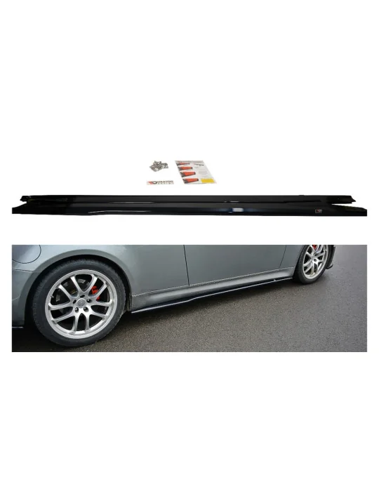 Bas de caisse sport Infiniti G35 Coupé noir brillant Maxton Design