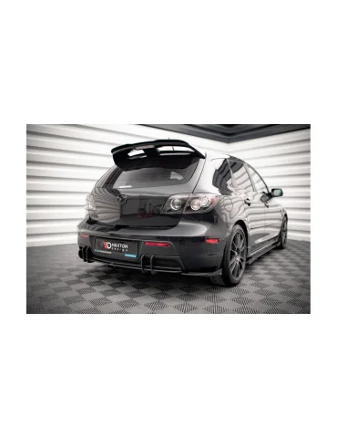 Diffuseur arrière Street Pro Mazda 3 I MPS 2006-2008 noir mat