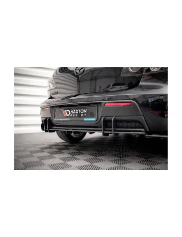 Diffuseur arrière Street Pro Mazda 3 I MPS 2006-2008 noir mat