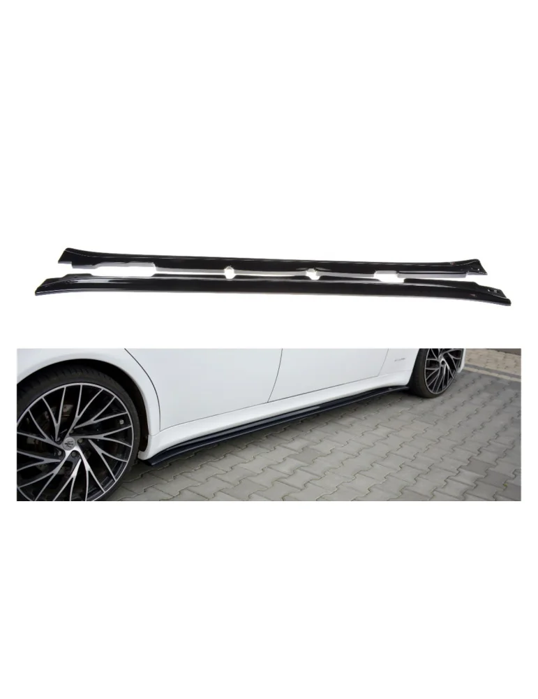 Bas de caisse sport Maserati Quattroporte V restylée noir brillant