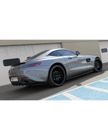 Diffuseur arrière Mercedes-AMG GT / GT S C190 restylée noir brillant