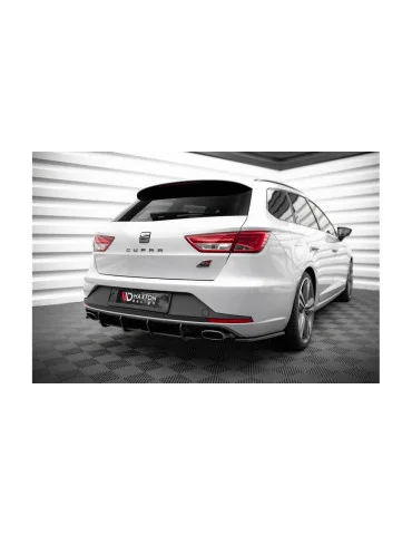 Diffuseur arrière Seat Leon Cupra ST III Street Pro noir mat