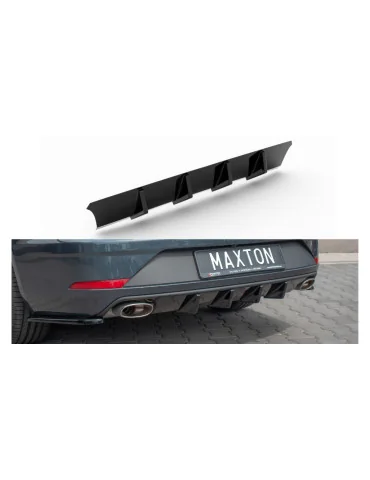 Diffuseur arrière Seat Leon Cupra ST III restylée v.1 noir brillant