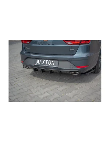 Diffuseur arrière Seat Leon Cupra ST III restylée v.1 noir brillant