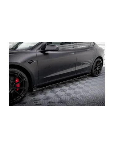 Bas de caisse Tesla Model 3 depuis 2017 v.2 noir brillant