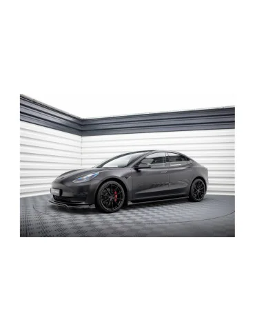 Bas de caisse Tesla Model 3 depuis 2017 v.2 noir brillant