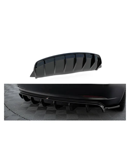Diffuseur arrière Tesla Model 3 v.2 noir brillant Maxton Design
