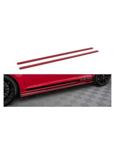 Rajouts de bas de caisse Golf 7 GTI Clubsport rouge