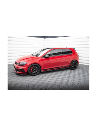 Rajouts de bas de caisse Golf 7 GTI Clubsport noir brillant