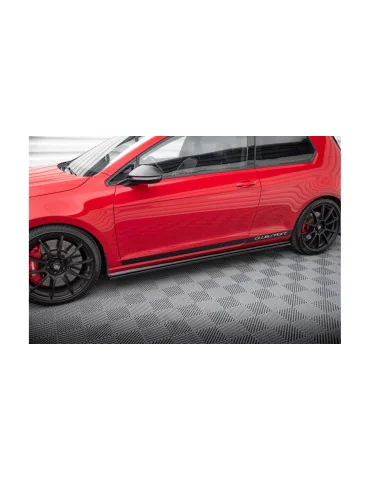 Rajouts de bas de caisse Golf 7 GTI Clubsport noir brillant