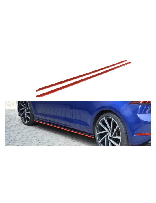 Rajouts de bas de caisse v.2 Golf 7 R noir brillant Maxton Design