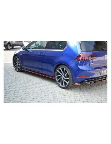 Rajouts de bas de caisse v.2 Golf 7 R restylée noir brillant