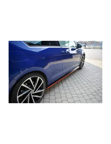 Rajouts de bas de caisse v.2 Golf 7 R restylée noir brillant