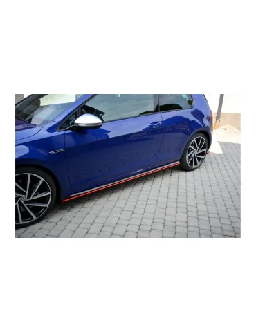 Rajouts de bas de caisse v.2 Golf 7 R restylée noir brillant