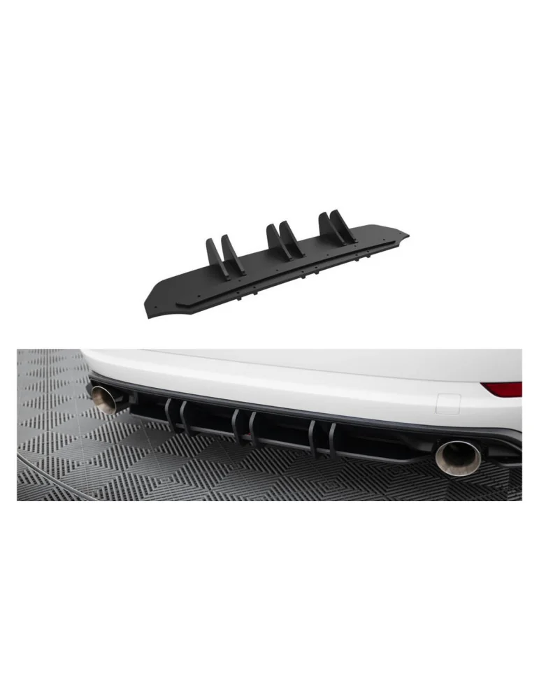 Diffuseur arrière Street Pro Jetta GLI Mk7 noir mat