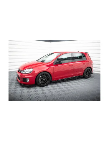 Rajouts Racing Durability et flaps Golf VI GTI noir mat