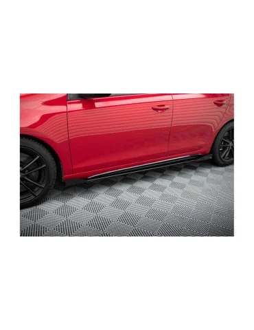 Rajouts Racing Durability et flaps Golf VI GTI noir mat