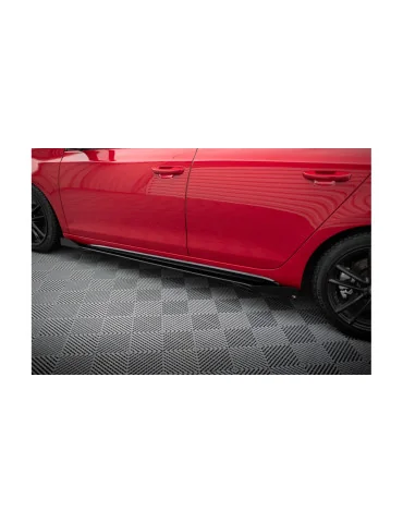 Rajouts Racing Durability et flaps Golf VI GTI noir mat