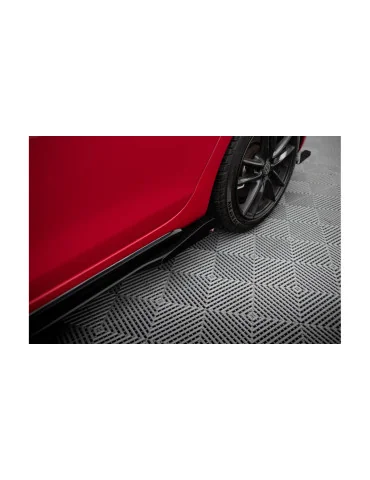 Rajouts Racing Durability et flaps Golf VI GTI noir mat