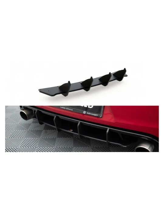 Diffuseur arrière Racing Durability v.2 Golf VI GTI noir mat Maxton Design