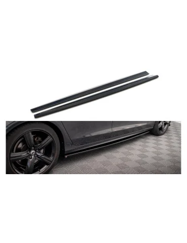 Rajouts de bas de caisse Volvo V90 / S90 R-Design noir brillant