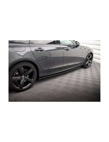 Rajouts de bas de caisse Volvo V90 / S90 R-Design noir brillant